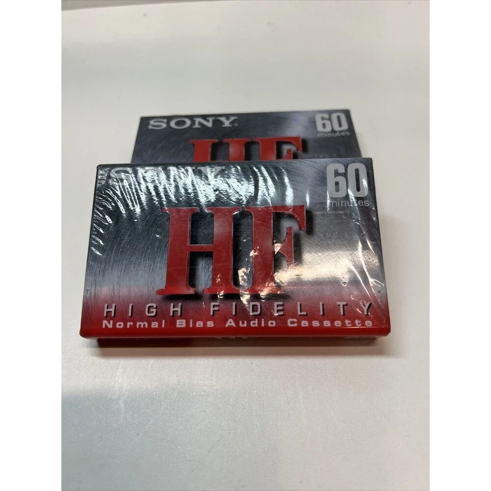 Sony ︱HF ︱60 Minute︱ Audio Cassette ︱Lot of (2) ︱Factory Sealed︱High Fidelity
